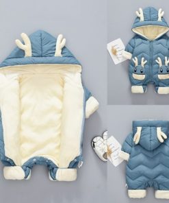 Combinaison Hiver bébé - combinaison à capuche fourrée bébé