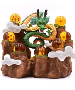 Figurine Dragon Ball Z Shenron et les 7 Boules de Cristal sur son rocher